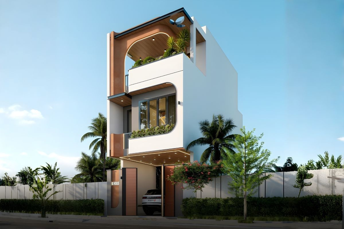 10 ý tưởng thiết kế mặt tiền nhà phố vừa đẹp vừa thoáng sáng- Ảnh 13.