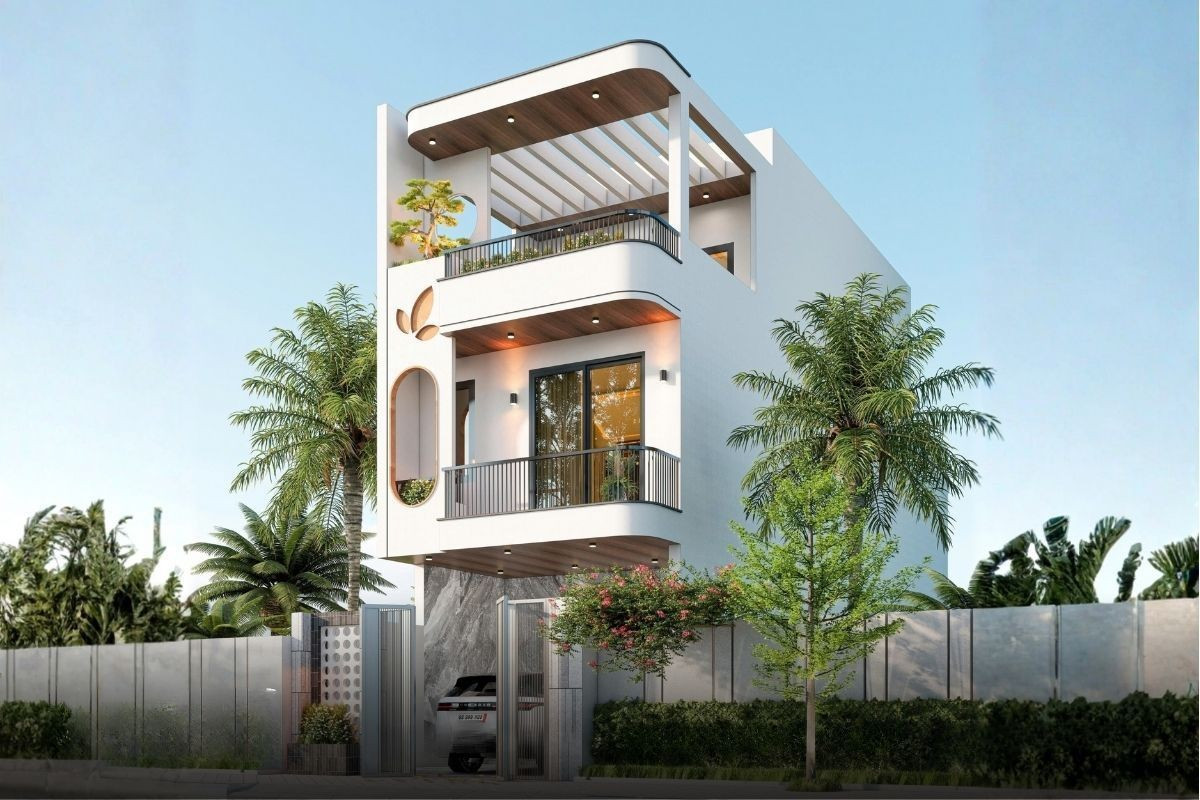 10 ý tưởng thiết kế mặt tiền nhà phố vừa đẹp vừa thoáng sáng- Ảnh 23.