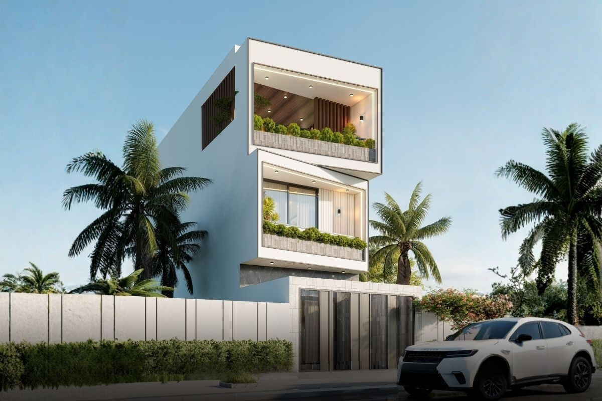 10 ý tưởng thiết kế mặt tiền nhà phố vừa đẹp vừa thoáng sáng- Ảnh 7.