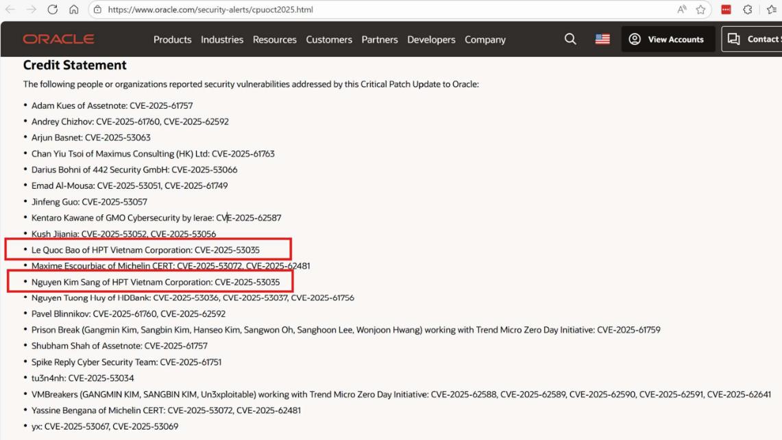 HPT phát hiện 35 lỗ hổng bảo mật được công nhận toàn cầu- Ảnh 2.