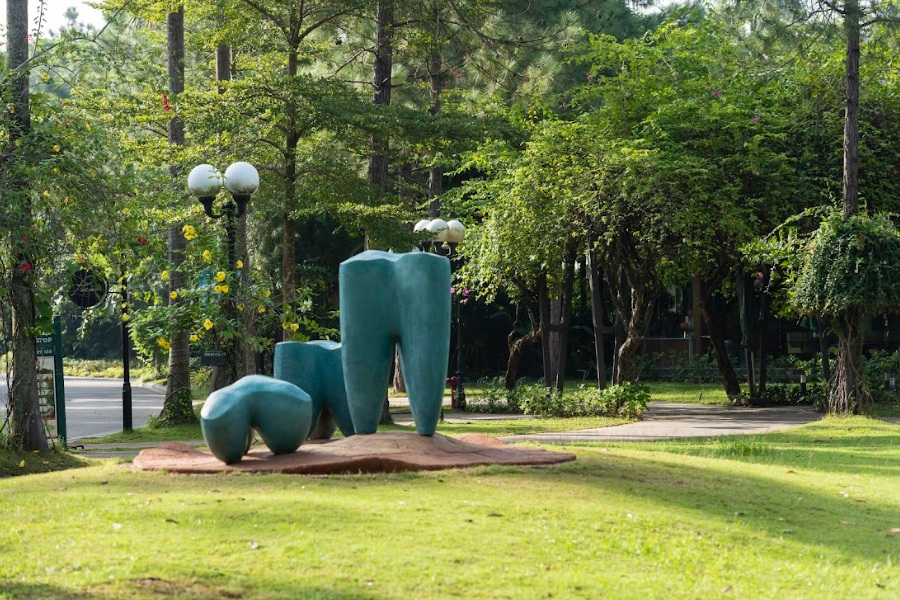 Bảo tàng ngoài trời nằm giữa rừng thông đang gây sốt: Cách Hà Nội hơn 1 tiếng lái xe, quy tụ hơn 100 tác phẩm được dàn dựng giữa không gian ngập nắng và gió- Ảnh 8.