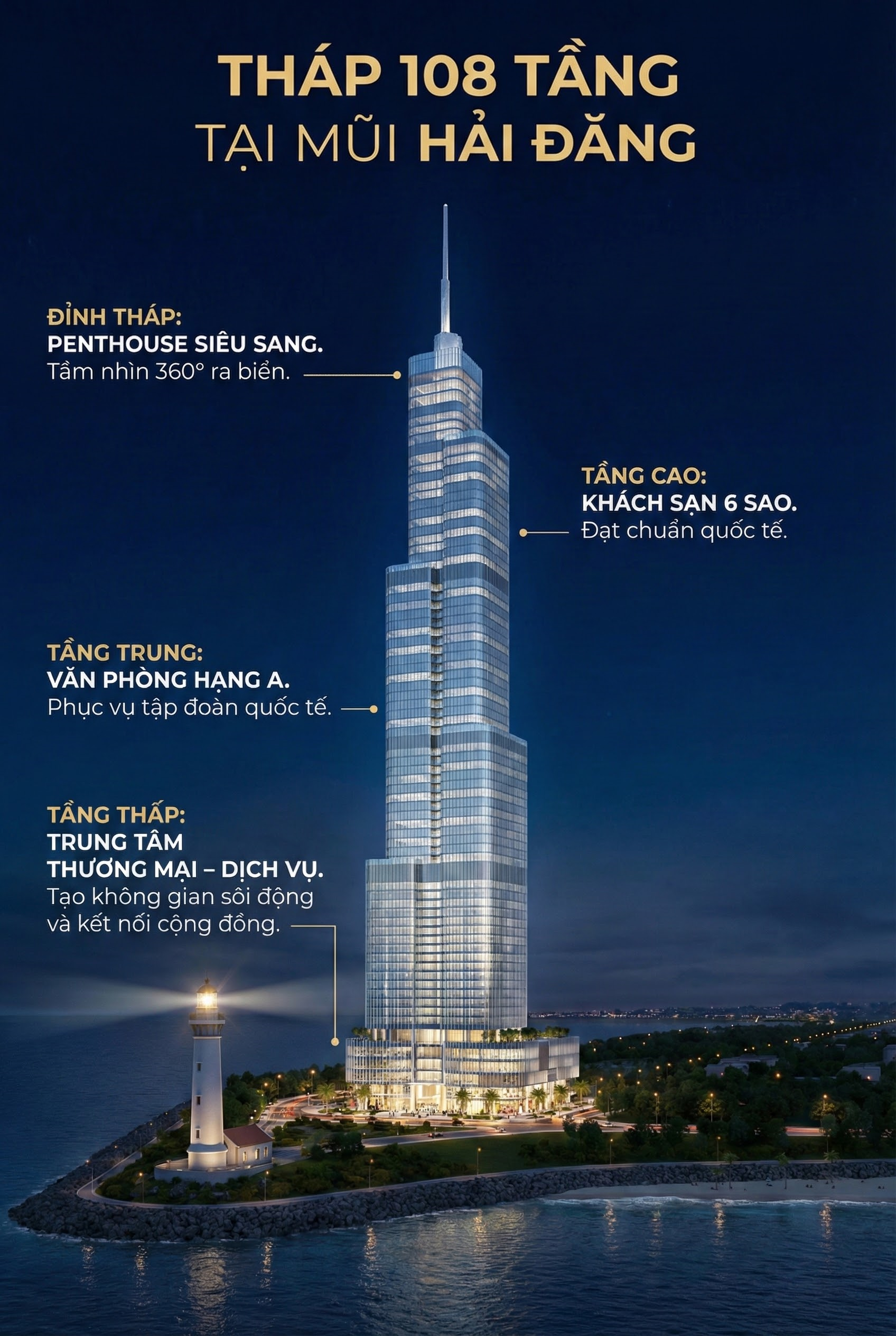 Tháp 108 tầng sừng sững giữa biển khơi Việt Nam: Sẽ vượt qua Trung Quốc, Hàn Quốc trong top 10 thế giới? - Ảnh 4.