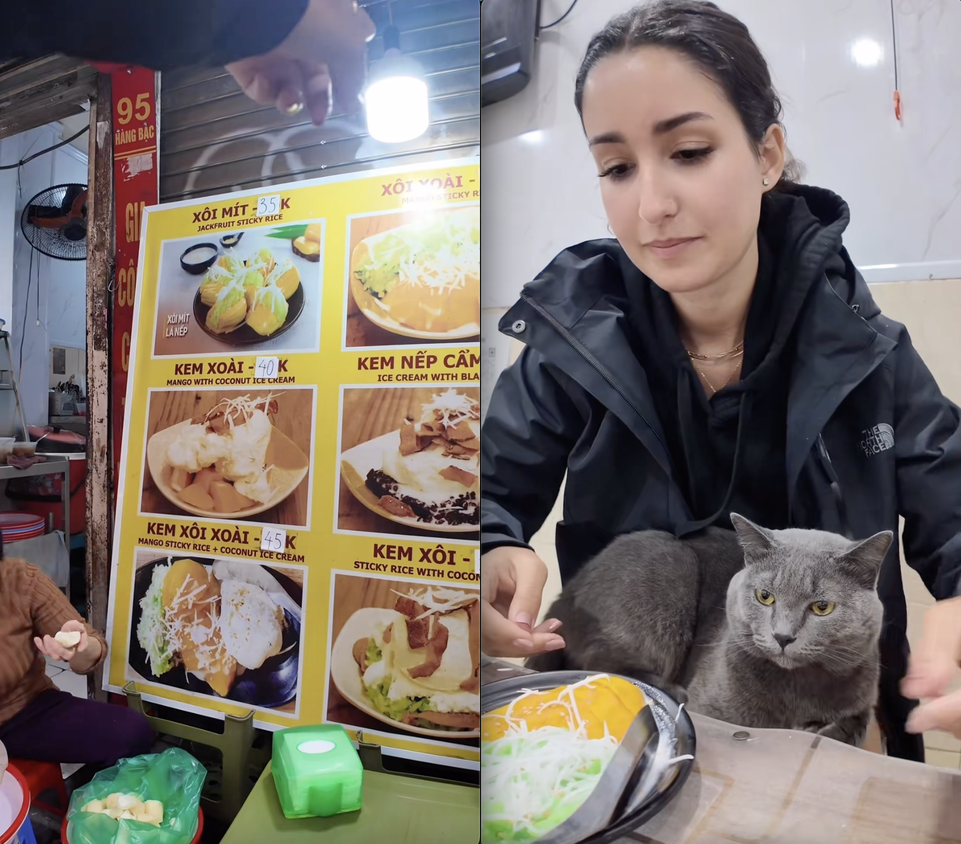 Ăn xôi xoài ở Hà Nội, khách Tây hoảng hốt khi thấy sự khác lạ trong màu sắc của gạo- Ảnh 1.