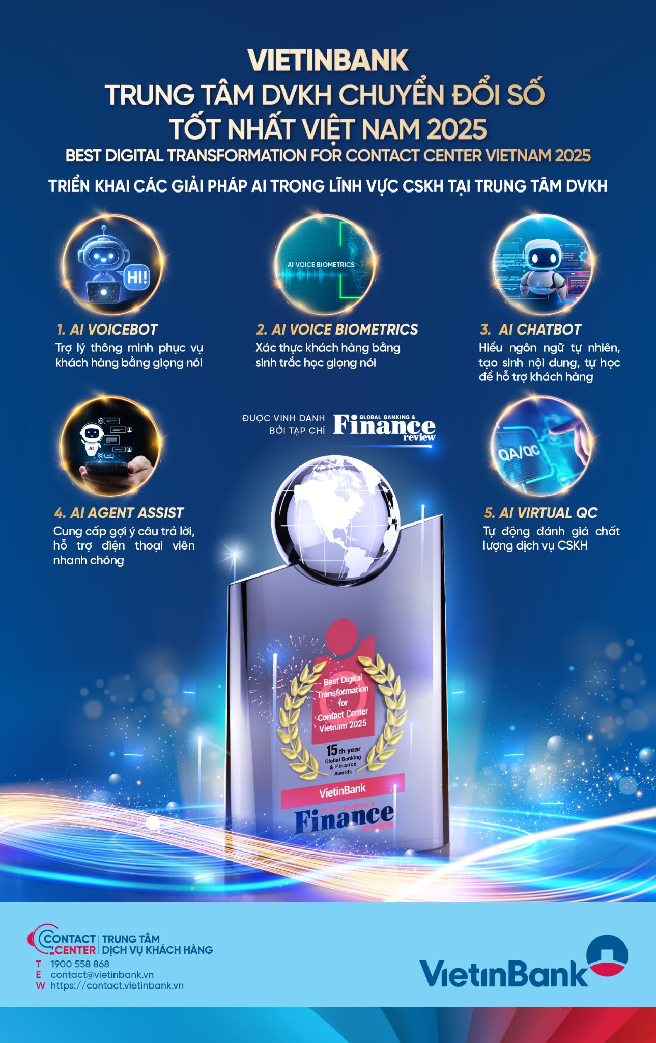 VietinBank giành giải thưởng quốc tế về trải nghiệm khách hàng - Ảnh 1. VietinBank giành giải thưởng quốc tế về trải nghiệm khách hàng - Ảnh 1.