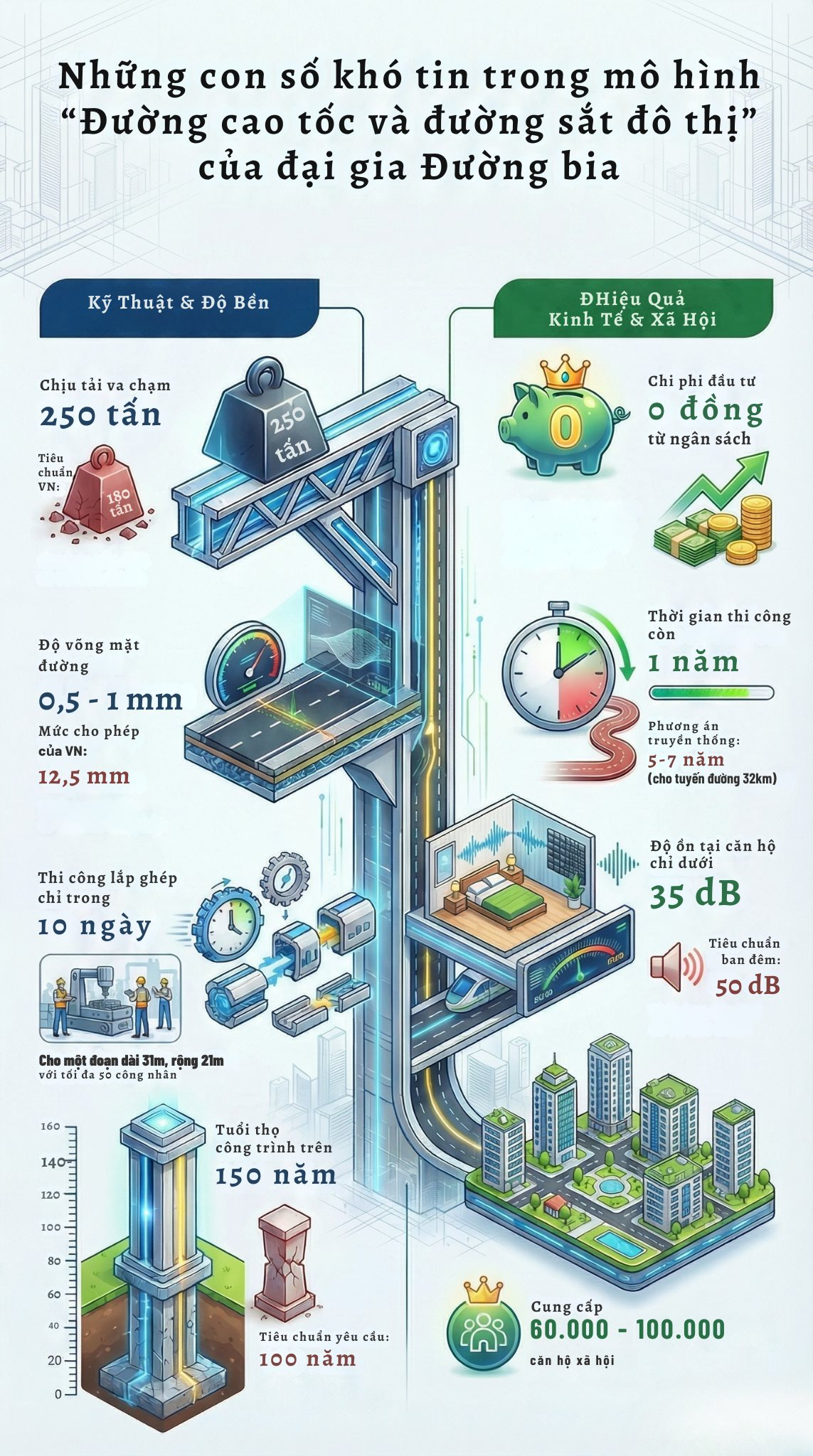 Những con số 'khó tin' khi ông Đường 'bia' hiến kế xây 100.000 căn nhà ở xã hội giá từ 1 tỷ trên nóc tàu điện- Ảnh 1.