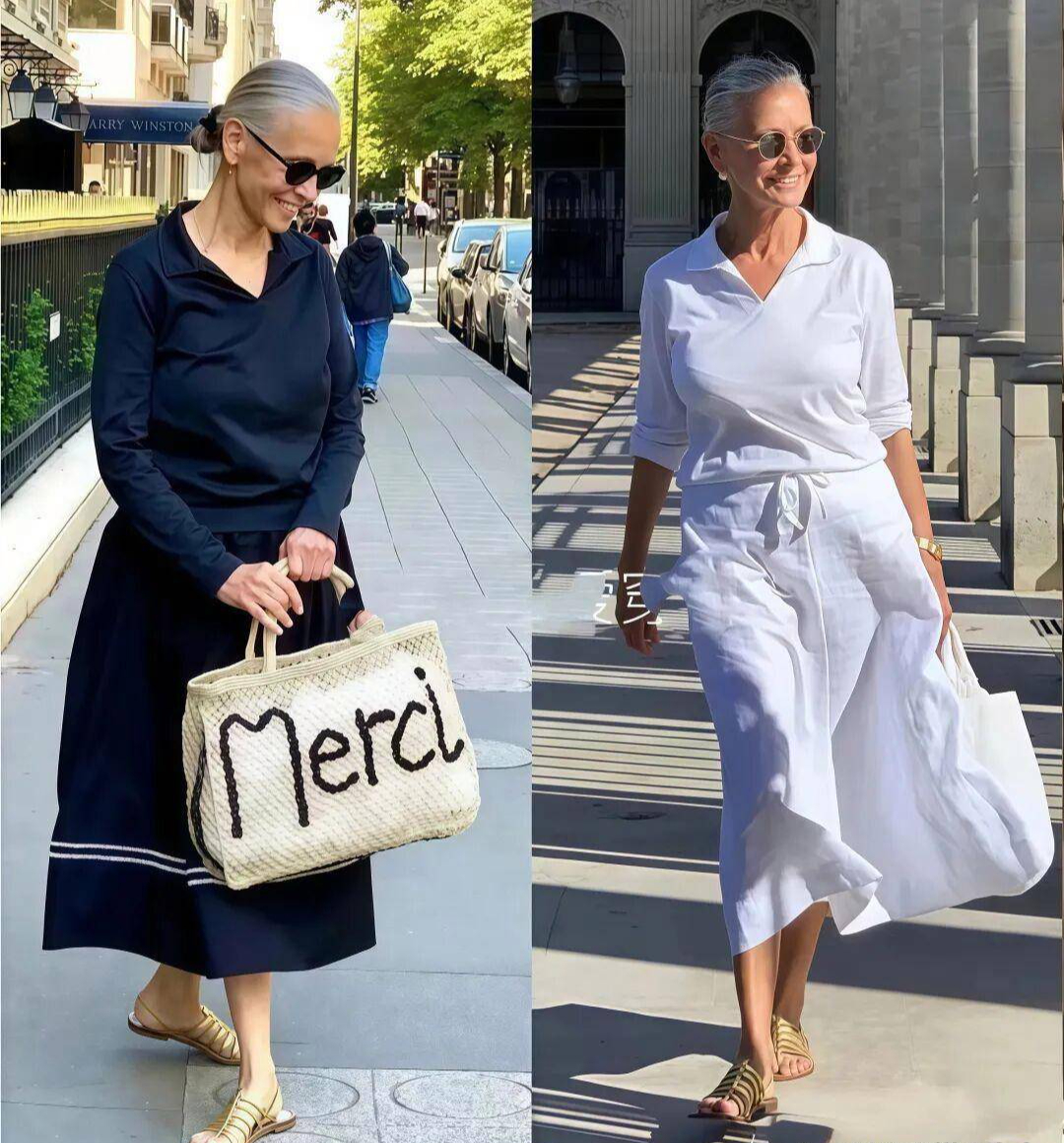 Học phụ nữ Pháp cách "già đi kiêu hãnh": Tóc bạc cứ để tự nhiên, quên ngay những bộ "đồ bà già" rộng thùng thình- Ảnh 4.