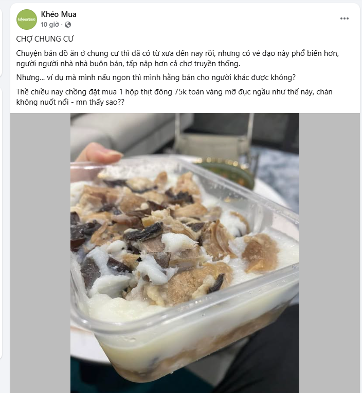 Góc khuất "chợ chung cư": Tiện thì có tiện, nhưng "vỡ mộng" thì cũng không kém phần! - Ảnh 3. Góc khuất "chợ chung cư": Tiện thì có tiện, nhưng "vỡ mộng" thì cũng không kém phần! - Ảnh 3.