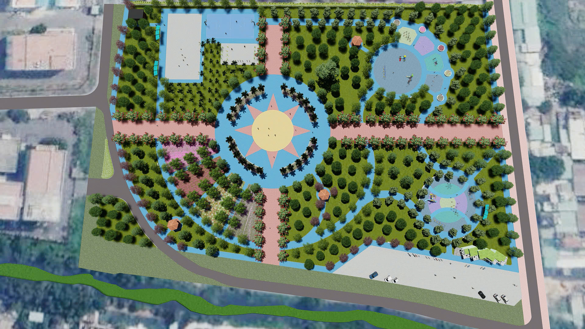 TPHCM khởi công công viên Thạnh Lộc gần 54 tỉ đồng - Ảnh 3.