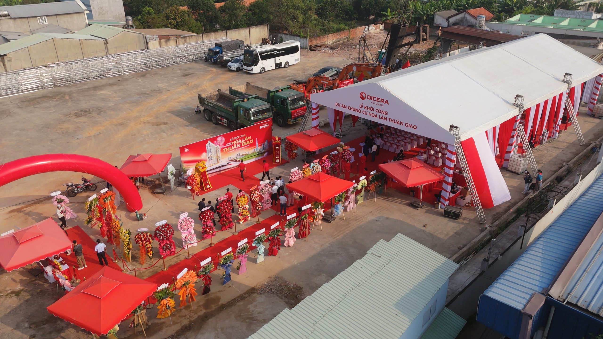 Sau khi mua Trí Holdings, DICERA Holdings chính thức khởi công DA Chung cư Hòa Lân Thuận Giao 1.880 tỷ - Ảnh 1.