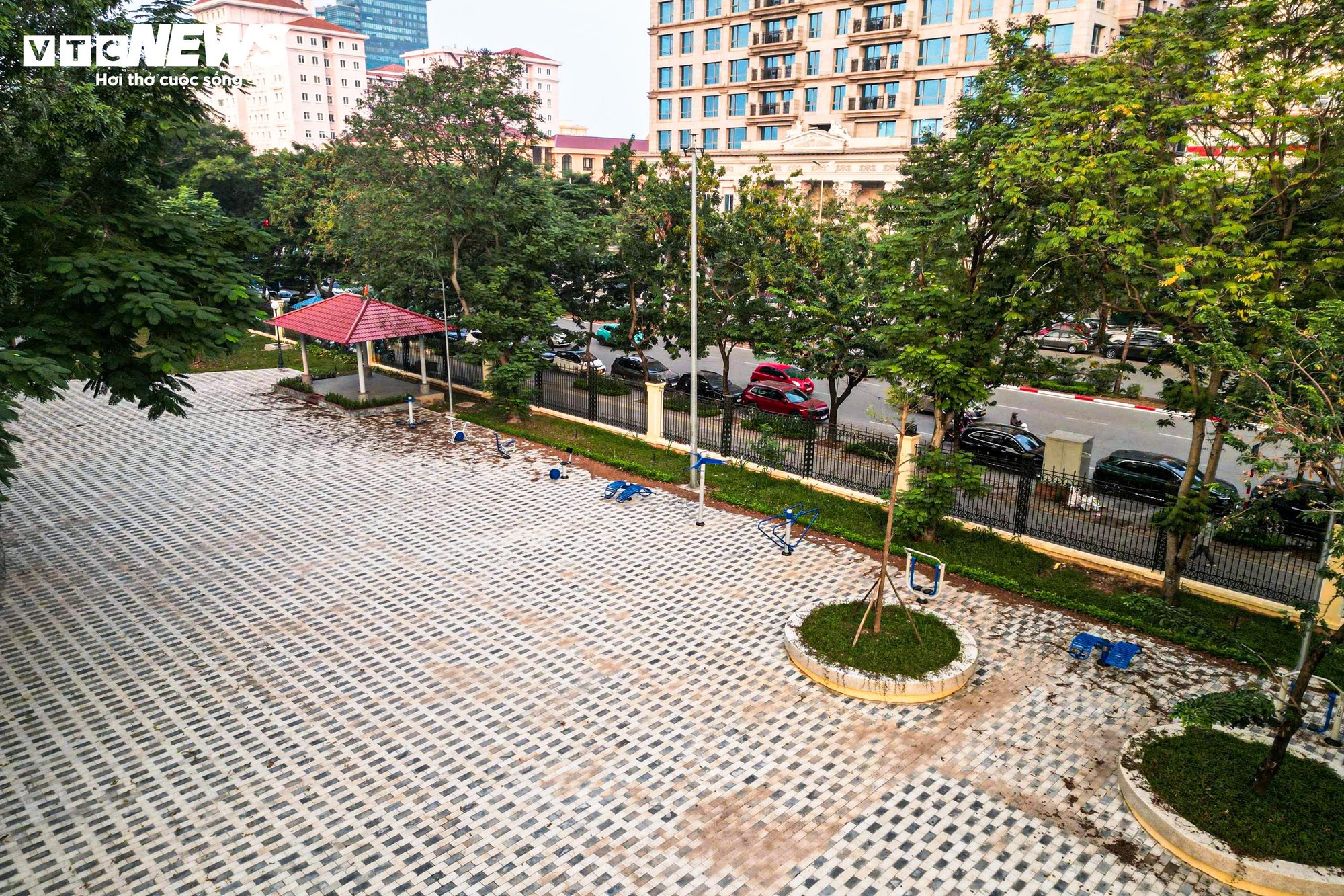 Chiêm ngưỡng cầu đi bộ hình cây đàn trong công viên trung tâm Hà Nội- Ảnh 12.