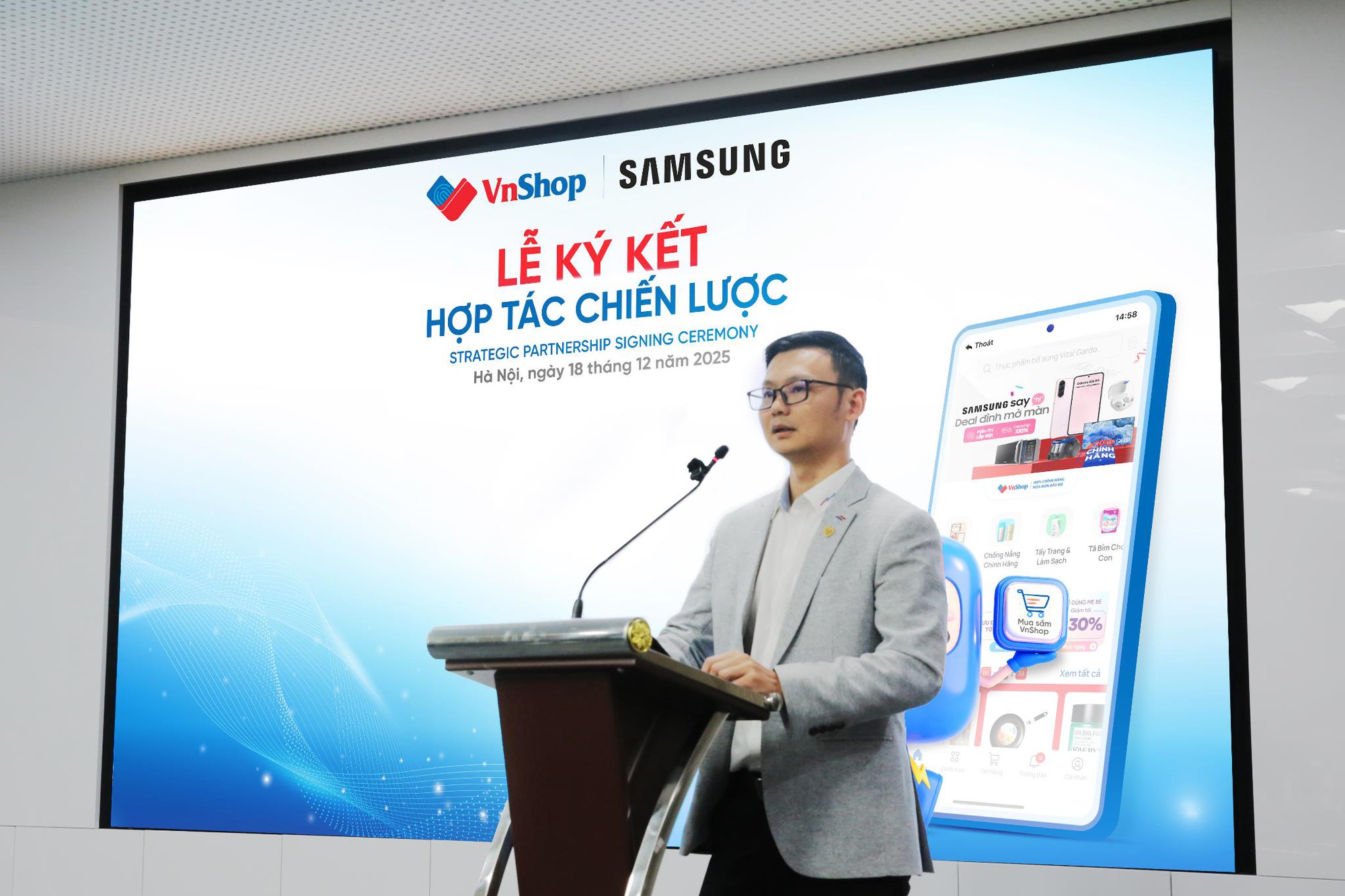 Samsung chính thức đưa sản phẩm lên VnShop thông qua hợp tác chiến lược - Ảnh 1.