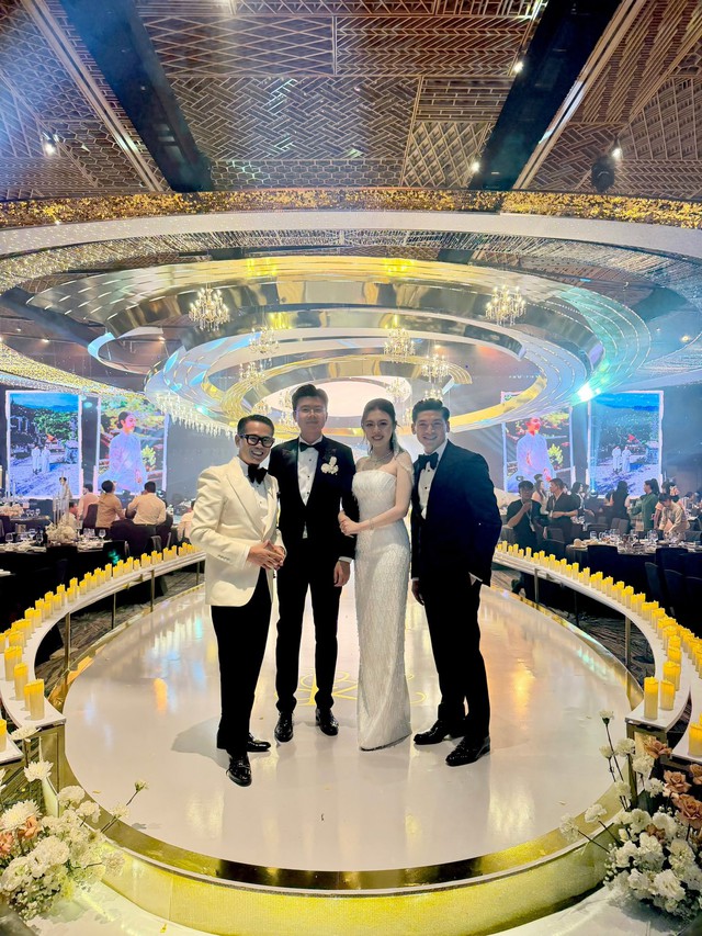 Loạt ảnh “nét căng” đám cưới thiếu gia Phan Hoàng: Hai gia tộc giàu nức tiếng lộ diện gây bão mạng- Ảnh 5.