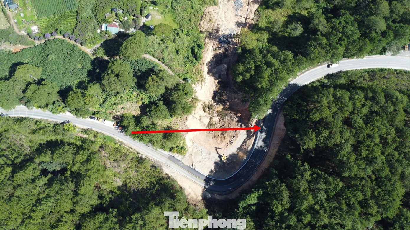 Đèo Mimosa sau khi thông xe qua đường tạm- Ảnh 9.