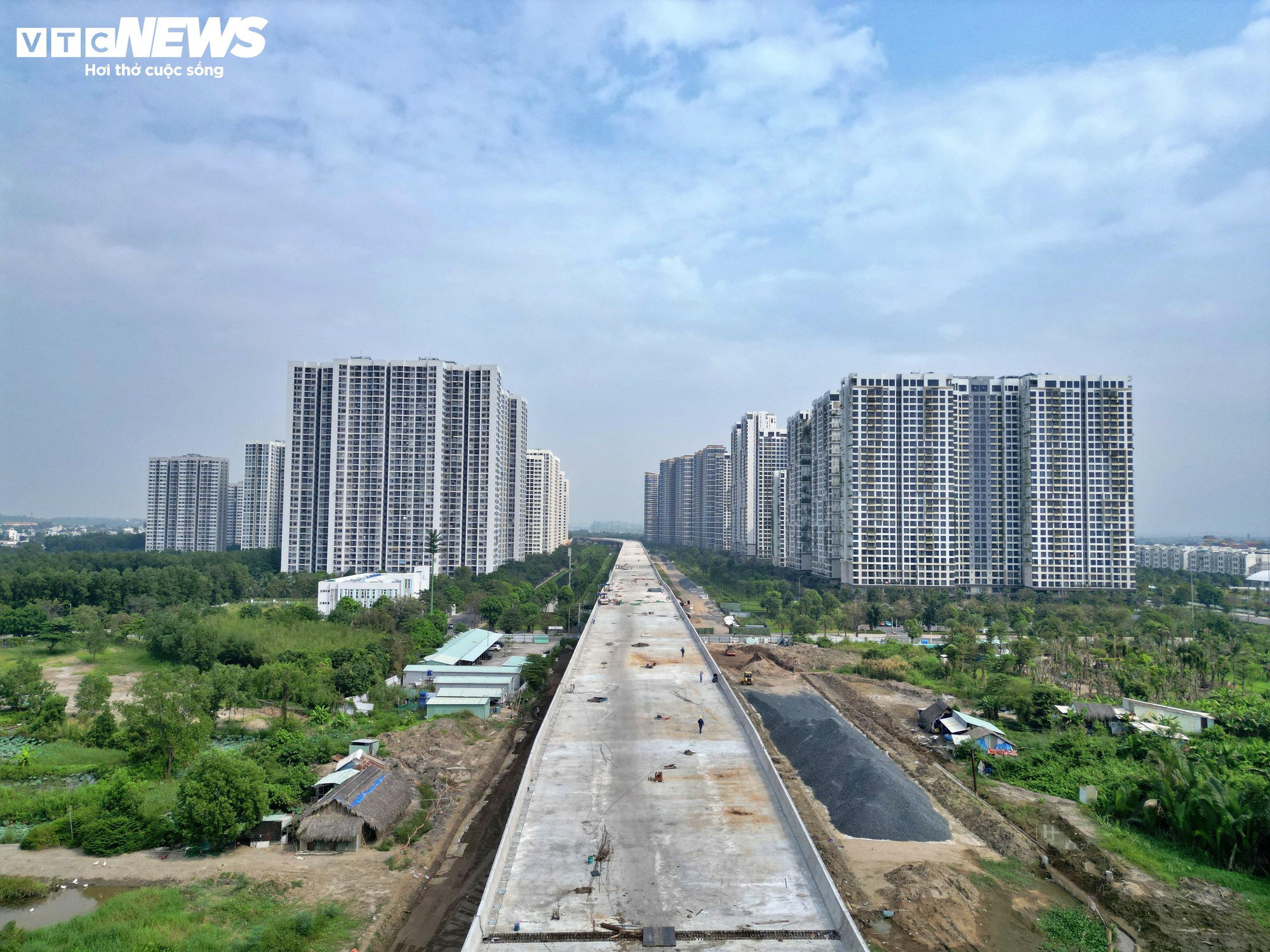 Ngắm Vành đai 3 từ trên cao qua khu đô thị ở TP.HCM trước ngày thông xe- Ảnh 15.