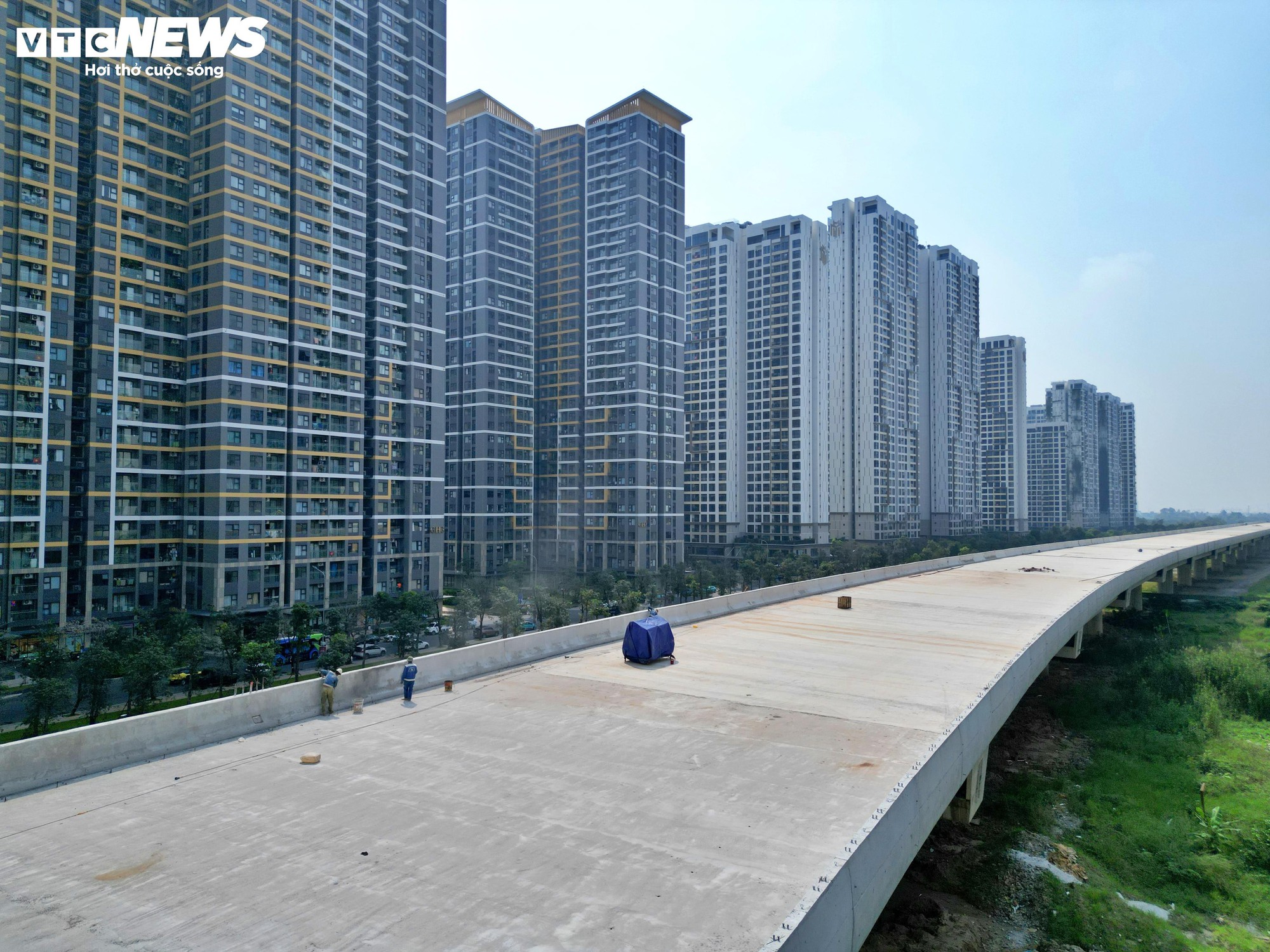 Ngắm Vành đai 3 từ trên cao qua khu đô thị ở TP.HCM trước ngày thông xe- Ảnh 3.