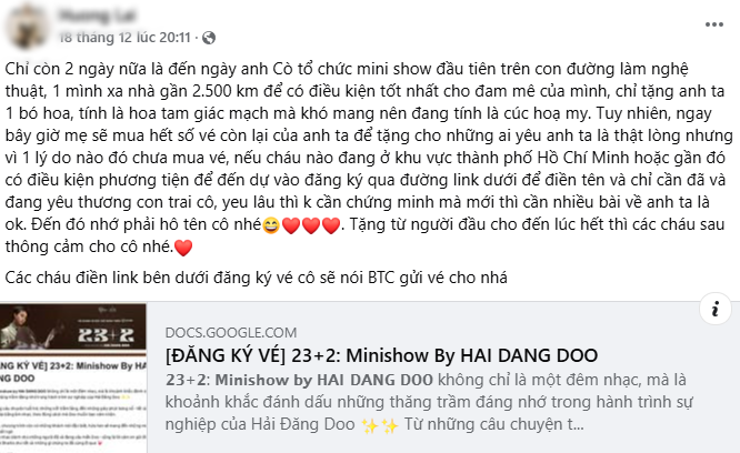 Nam thần Vbiz bán vé fanmeeting ế ẩm, đến mức phải để mẹ giải cứu?- Ảnh 2.