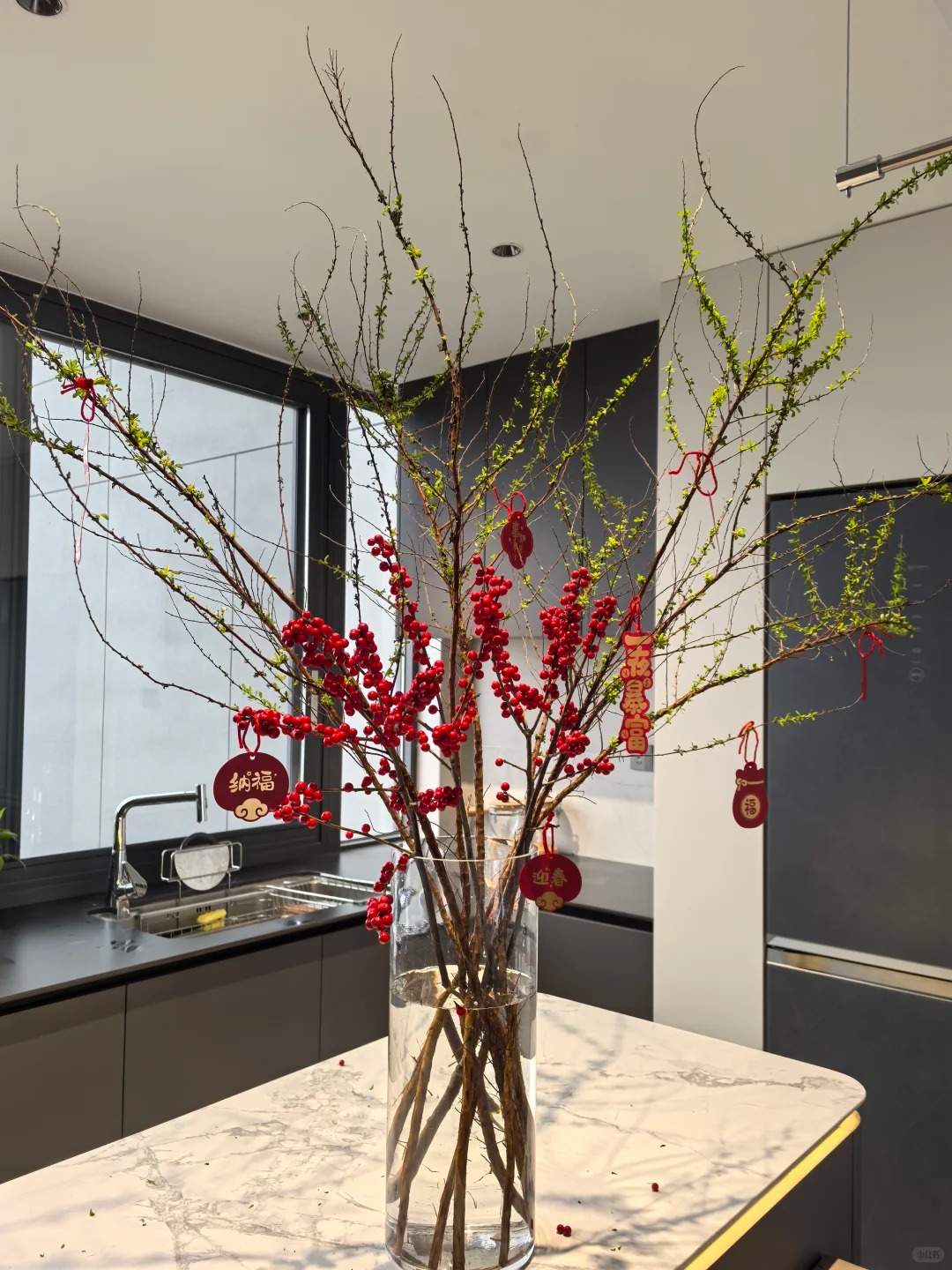 Bí kíp cắm đào đông đỏ chơi bền xuyên Tết 2026: Loài "trân châu đỏ" giúp gia chủ vượng khí, đỏ vận cả năm - Ảnh 11.