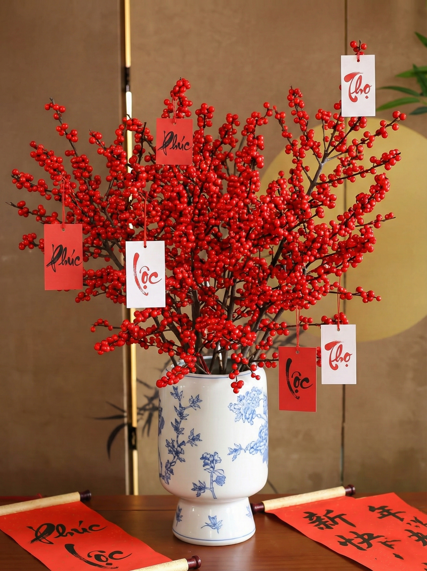 Bí kíp cắm đào đông đỏ chơi bền xuyên Tết 2026: Loài "trân châu đỏ" giúp gia chủ vượng khí, đỏ vận cả năm - Ảnh 8.