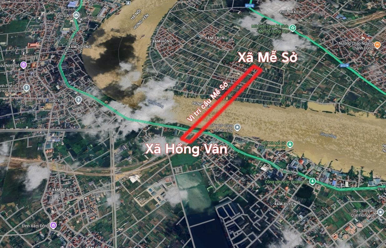 Toàn cảnh công trường thi công cầu Mễ Sở rộng 4 làn xe nối Hà Nội - Hưng Yên.- Ảnh 15.