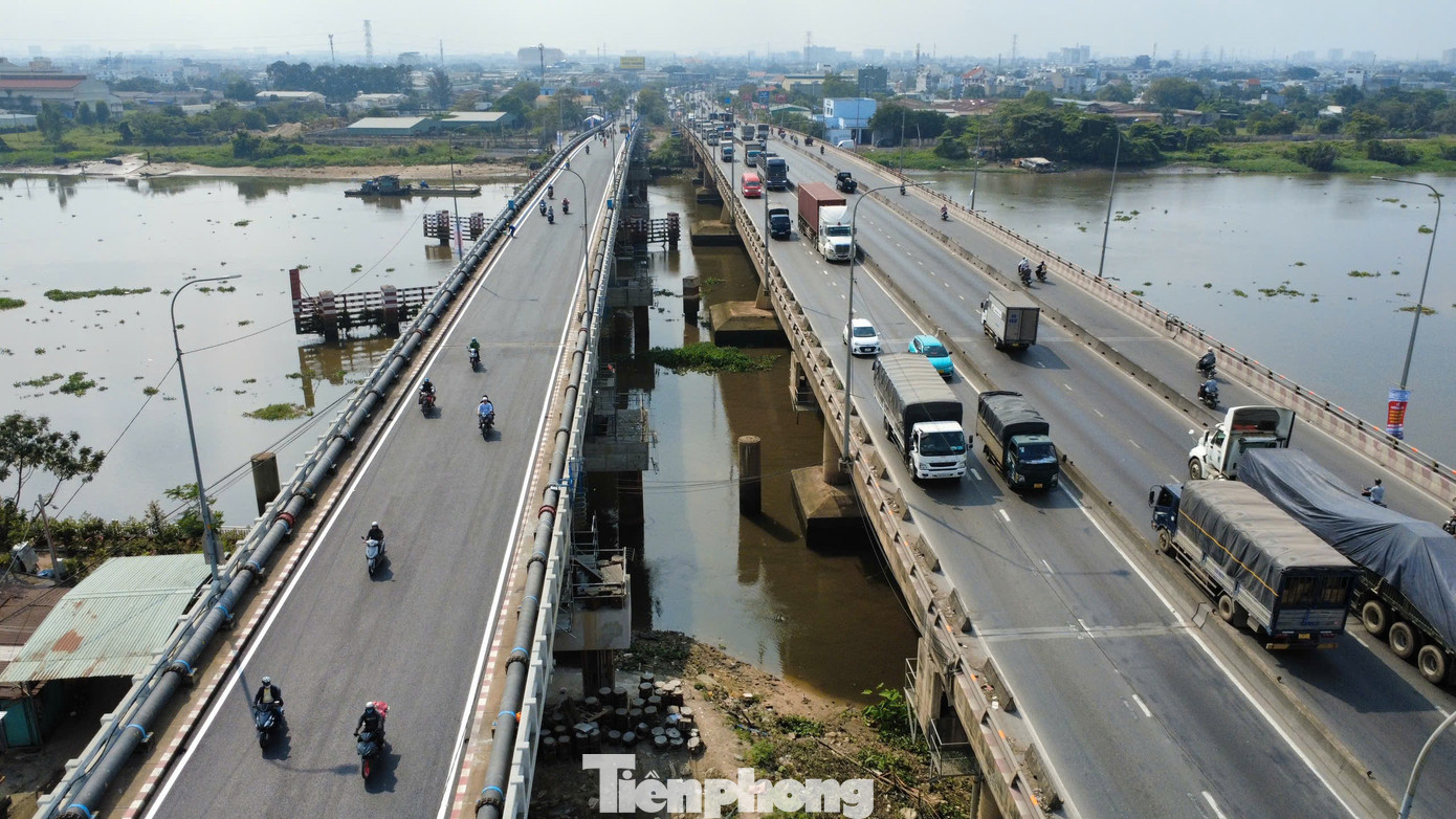 Diện mạo cầu Bình Phước 1 sau khi hoàn thành nâng tĩnh không- Ảnh 2.