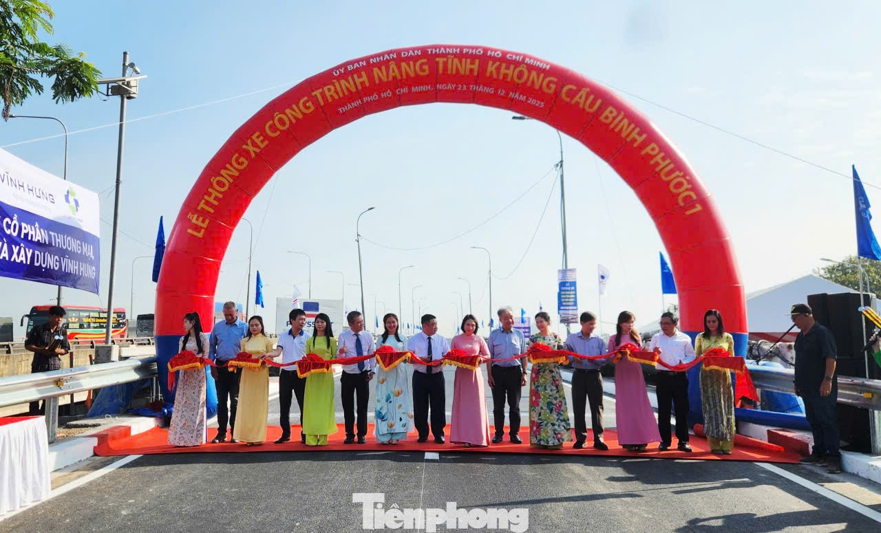 Diện mạo cầu Bình Phước 1 sau khi hoàn thành nâng tĩnh không- Ảnh 1.