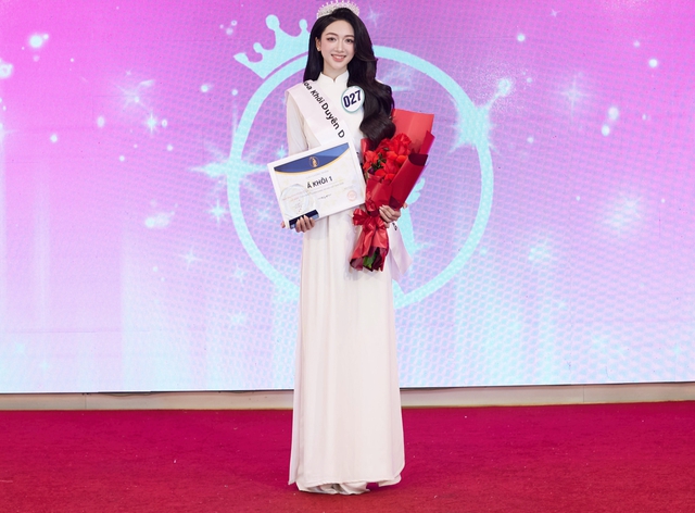 Nhan sắc của tân Á khôi 1 cuộc thi Hoa khôi Duyên dáng Áo dài Việt Nam 2025- Ảnh 1.