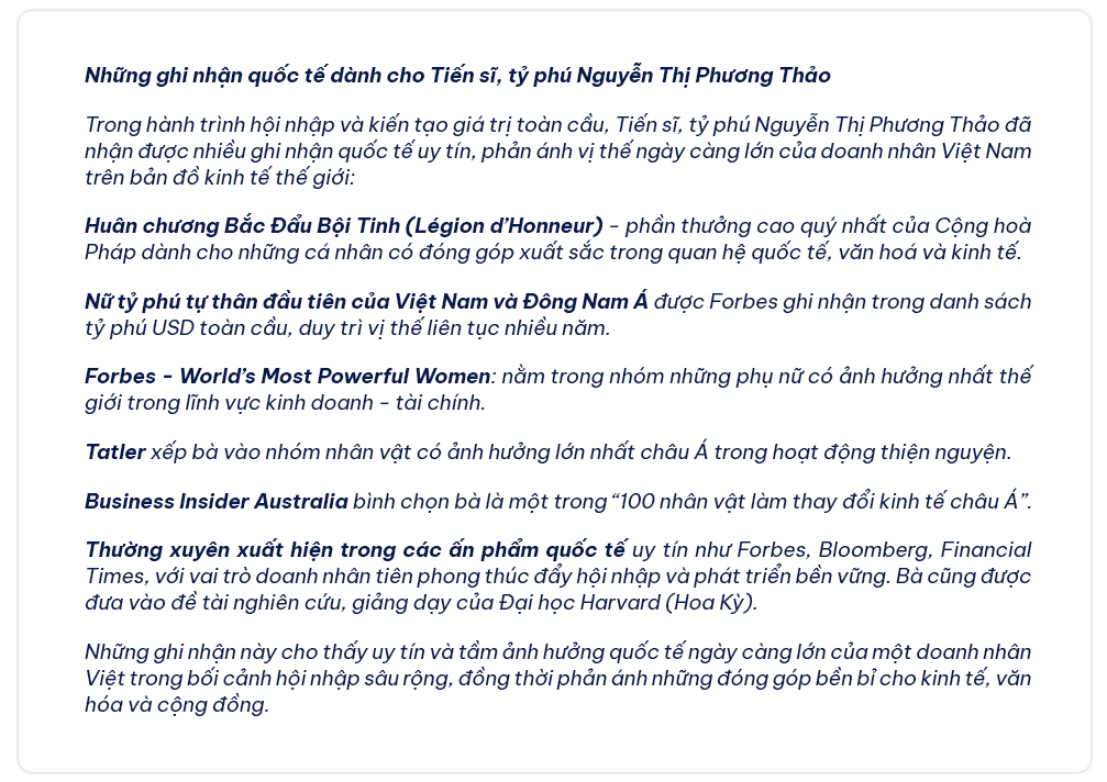 Năm 2025 của tỷ phú Nguyễn Thị Phương Thảo: Từ những cái bắt tay chiến lược toàn cầu đến hành trình gieo mầm tri thức, nhân văn và cơ hội - Ảnh 12.