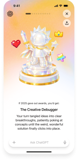 ChatGPT ra mắt tính năng tổng kết năm độc đáo lấy cảm hứng từ Spotify Wrapped- Ảnh 3.