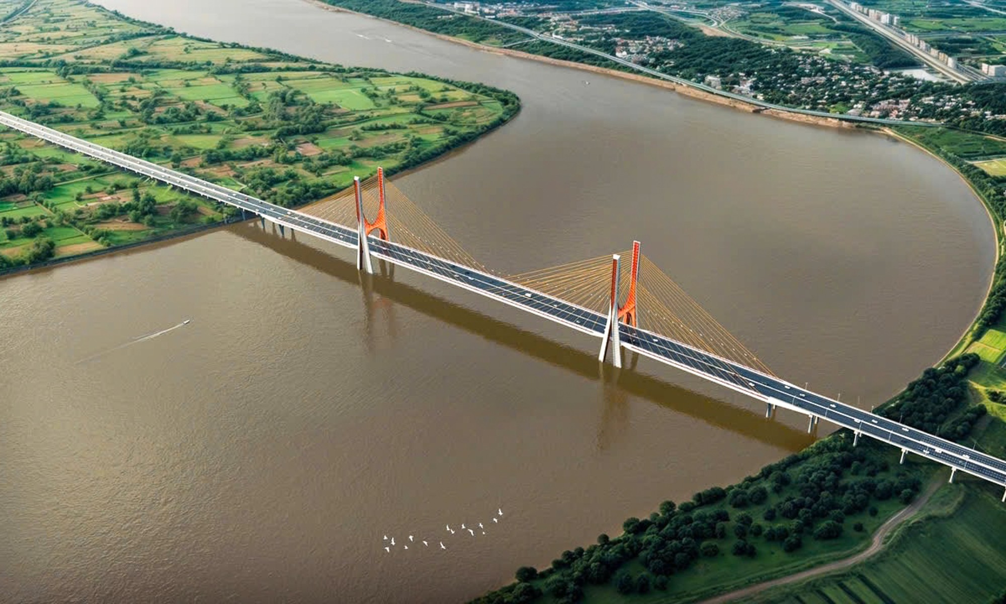 Hình hài cầu gần 12.000 tỷ đồng bắc qua sông Hồng, nối Hà Nội - Hưng Yên- Ảnh 2.