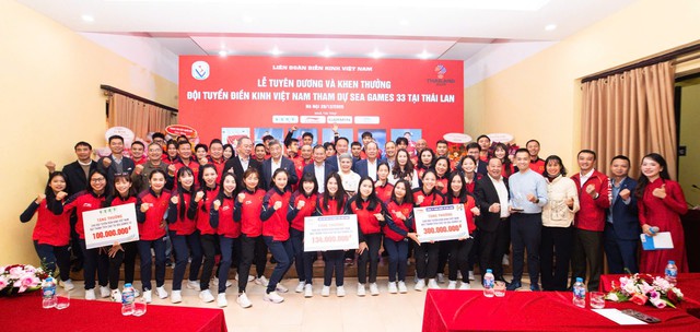 Điền kinh Việt Nam nhận thưởng hơn 1 tỉ đồng sau thành tích ấn tượng tại SEA Games 33- Ảnh 1.