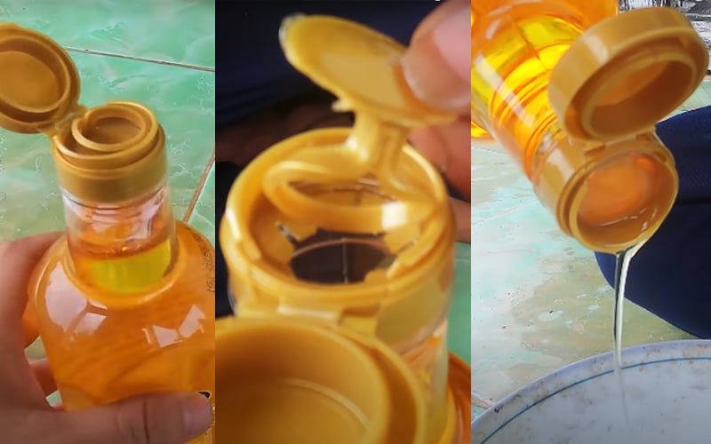 Vì sao miệng chai dầu ăn thường có phần răng cưa? Mang công dụng đặc biệt nhưng nhiều người không biết - Ảnh 2.