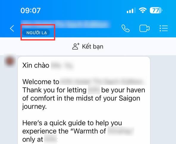 Thấy khách sạn gửi tin nhắn này qua Zalo thì hãy kiểm tra ngay trước khi thanh toán- Ảnh 3.