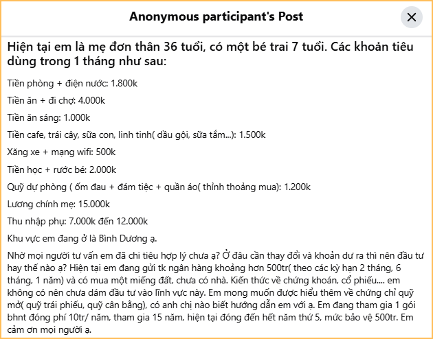 2 mẹ con tiêu cả tháng không hết 11 triệu, tiết kiệm hơn 16 triệu- Ảnh 1.