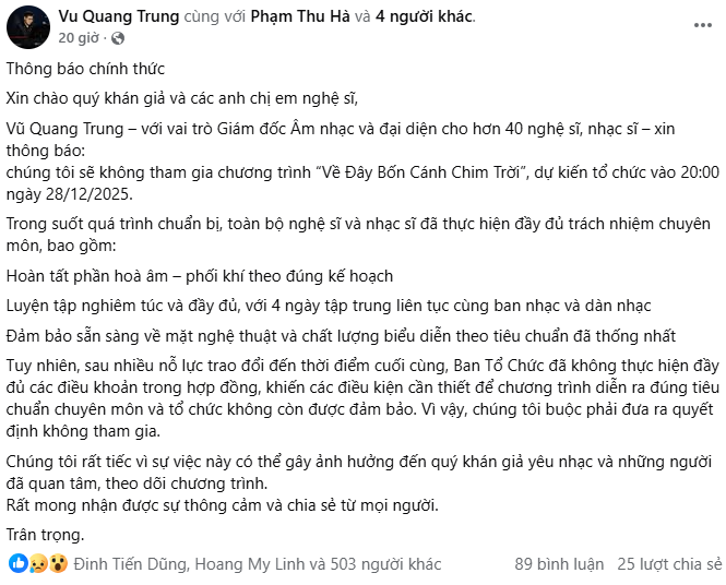 Đại diện công ty Ngọc Việt lên tiếng xin lỗi, nhưng không đủ làm nguôi ngoai cơn giận dữ của nghệ sĩ và khán giả- Ảnh 5.