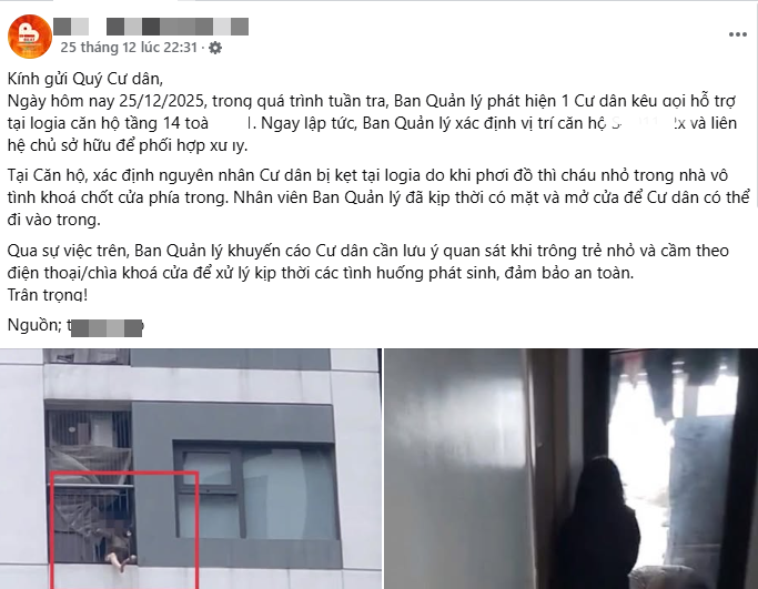 Bức ảnh chụp lô gia căn hộ chung cư khiến nhiều người giật mình thắc mắc: Sao có thể như vậy? - Ảnh 1.