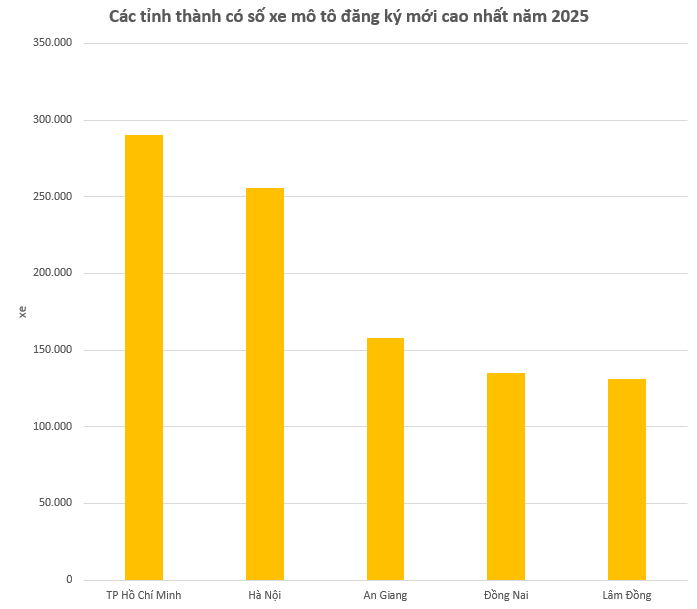 Lộ diện những tỉnh thành mua ô tô, xe máy nhiều nhất năm 2025 - Ảnh 2.