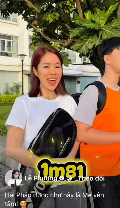 Quý tử nhà Lê Phương mới 13 tuổi đã cao 1m81, rất chăm chơi một môn thể thao cùng bố mẹ- Ảnh 2.