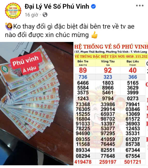 Xổ số miền Nam: Đại lý đang “truy tìm” khách trúng độc đắc 56 tỉ đồng- Ảnh 1.