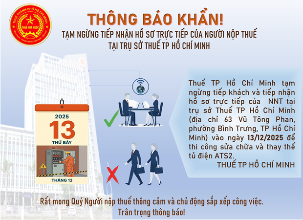 Thông báo khẩn từ Thuế TP.HCM, người dân lưu ý!- Ảnh 1.