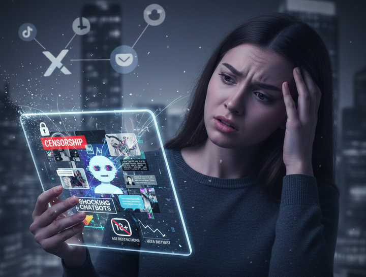 Lệnh cấm, AI kém chất lượng và chatbot gây sốc: Những bê bối mạng xã hội 2025- Ảnh 1.