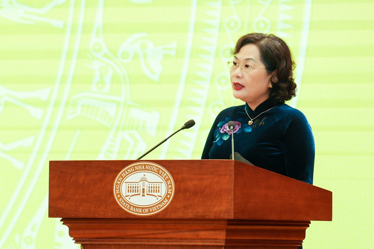 Thống đốc Nguyễn Thị Hồng: 2021 - 2025 là nhiệm kỳ đầy biến động, khó khăn nhưng cũng ghi đậm nhiều dấu ấn, cảm xúc đối diện với những khó khăn chưa từng có - Ảnh 1.