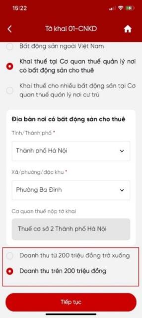 Lưu ý quan trọng: Hộ kinh doanh cho thuê bất động sản kê khai thuế trên eTax Mobile theo 4 bước sau- Ảnh 6.