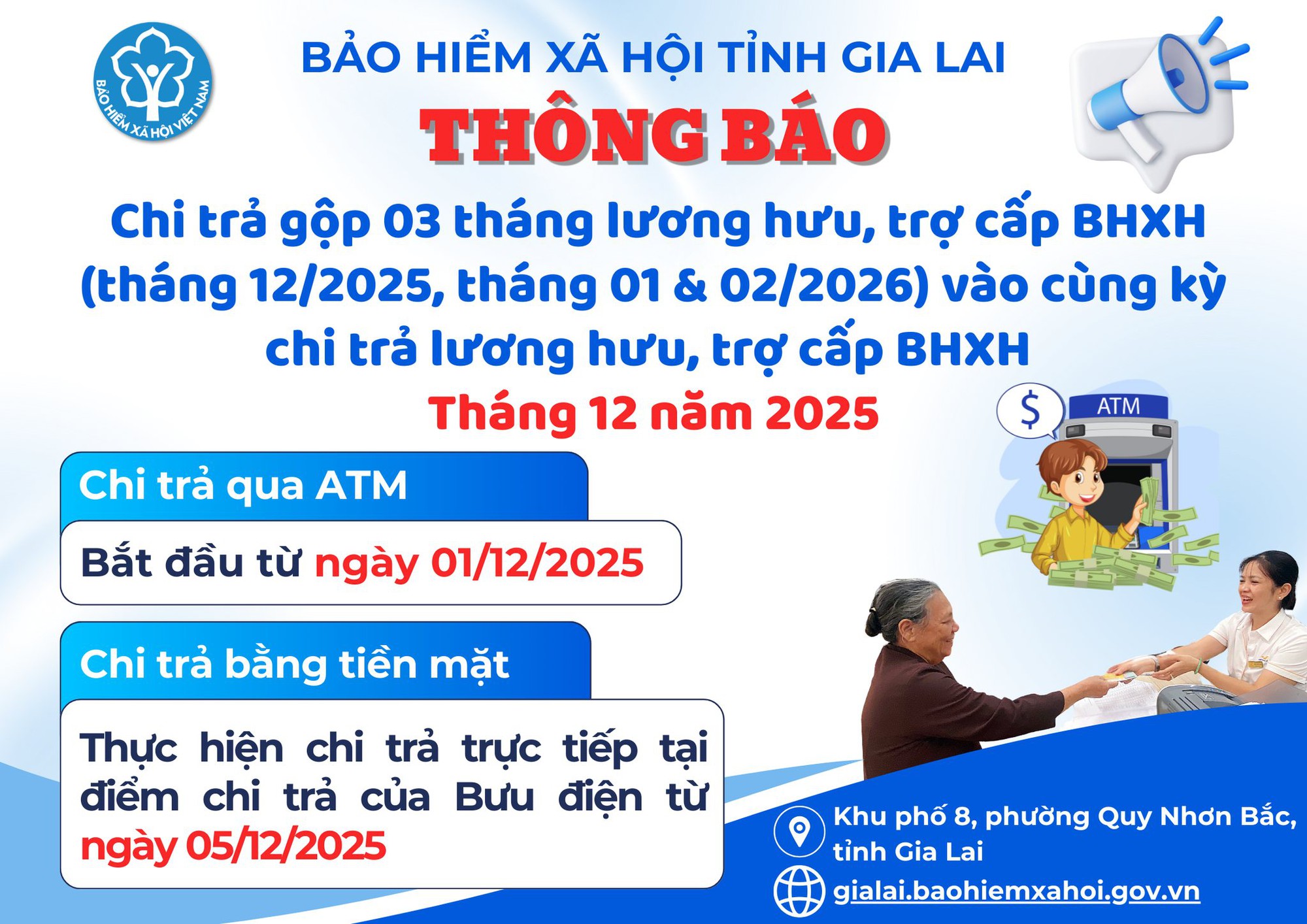 Đang chi trả 3 tháng lương hưu, trợ cấp cho người dân 4 tỉnh - Ảnh 1.