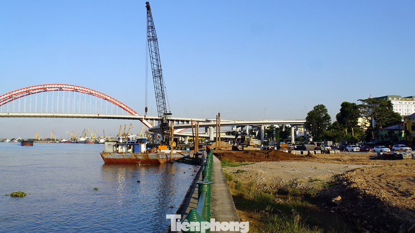 Lãnh đạo TP Hải Phòng ra 'tối hậu thư', gấp rút thi công dự án cải tạo bờ sông Tam Bạc- Ảnh 4.