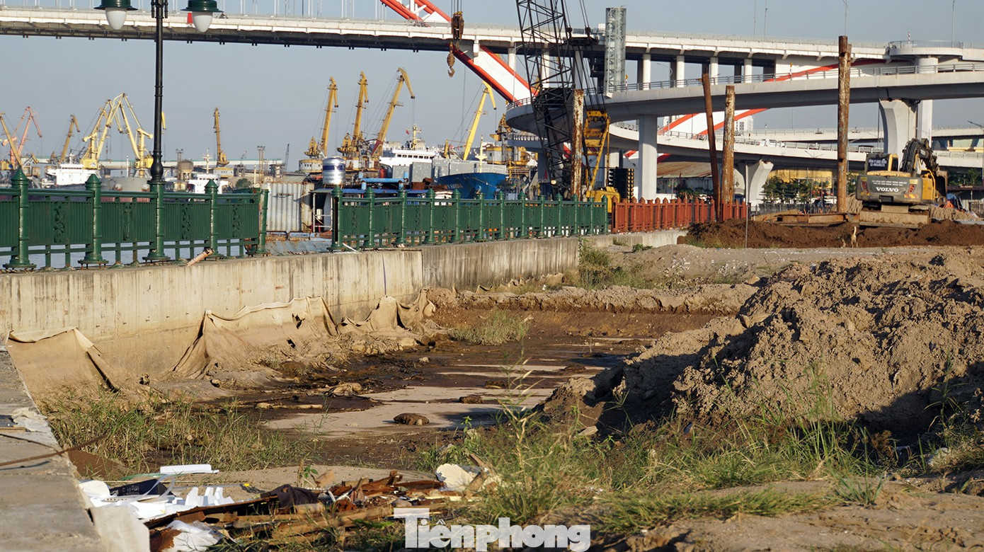 Lãnh đạo TP Hải Phòng ra 'tối hậu thư', gấp rút thi công dự án cải tạo bờ sông Tam Bạc- Ảnh 6.