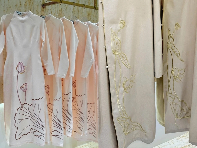 Áo dài cưới của Tiên Nguyễn được làm từ tơ sen hiếm bậc nhất Việt Nam!- Ảnh 4.