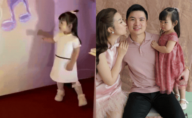 Ái nữ Đỗ Mỹ Linh khoe má bánh bao siêu cưng, chiếm spotlight ở tiệc hoành tráng của "cậu ấm cô chiêu" cháu bầu Hiển - Ảnh 1. Ái nữ Đỗ Mỹ Linh khoe má bánh bao siêu cưng, chiếm spotlight ở tiệc hoành tráng của "cậu ấm cô chiêu" cháu bầu Hiển - Ảnh 1.