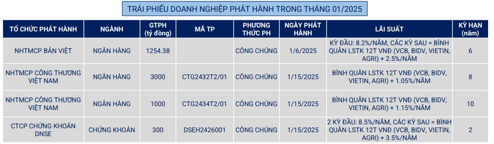 Không có mã trái phiếu nào chậm trả trong tháng 1/2025- Ảnh 1.