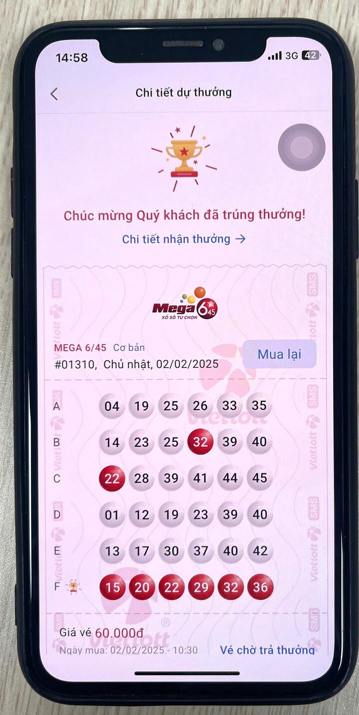 Mua lại dãy vé số ‘trật’, người đàn ông trúng độc đắc gần 153 tỷ đồng- Ảnh 2.