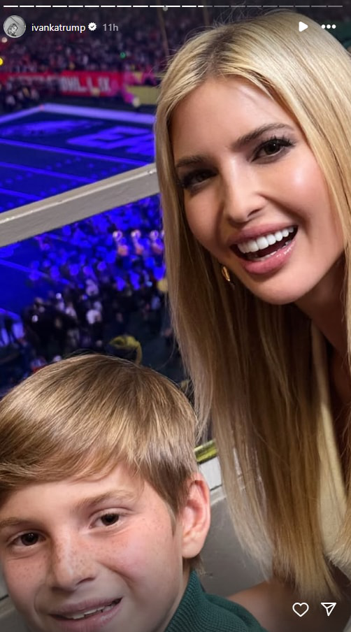 Con trai “nữ thần Nhà Trắng” Ivanka Trump gây sốt: "Tiểu hoàng tử" lộ diện với ngoại hình siêu dễ thương, nhưng khoảnh khắc bên ông ngoại mới là tâm điểm- Ảnh 3.